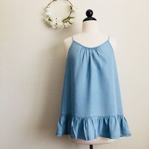 a.n.a (A New Approach) Light Denim Tank